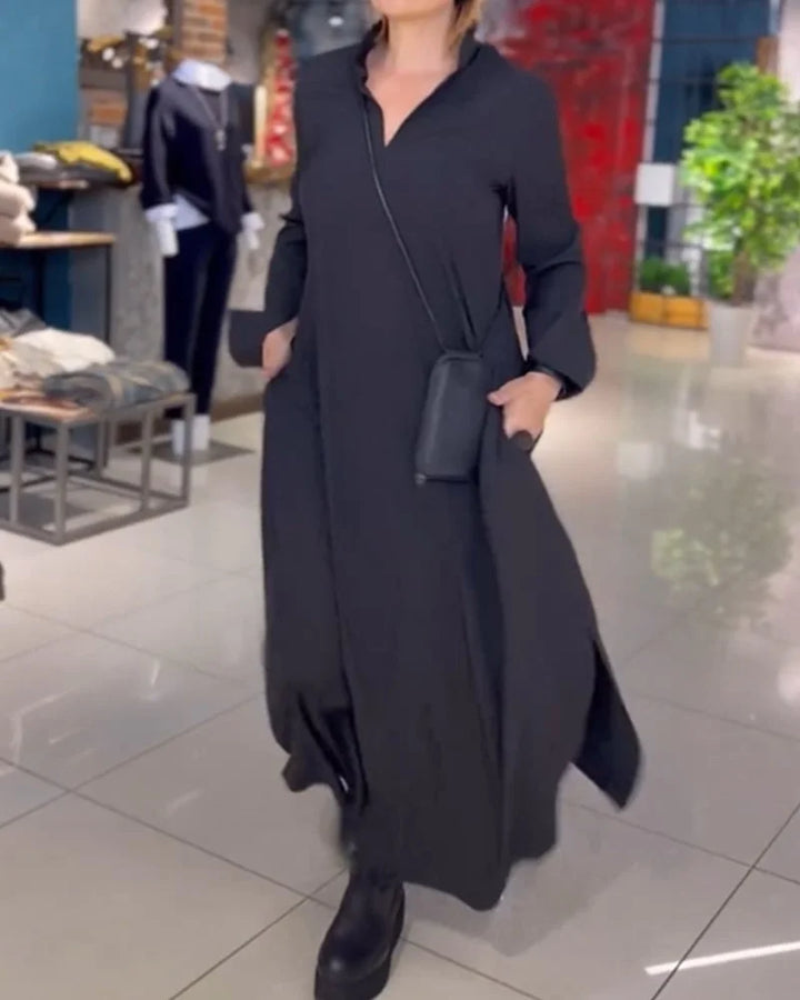 Druvelis™ Long Dress with Slit