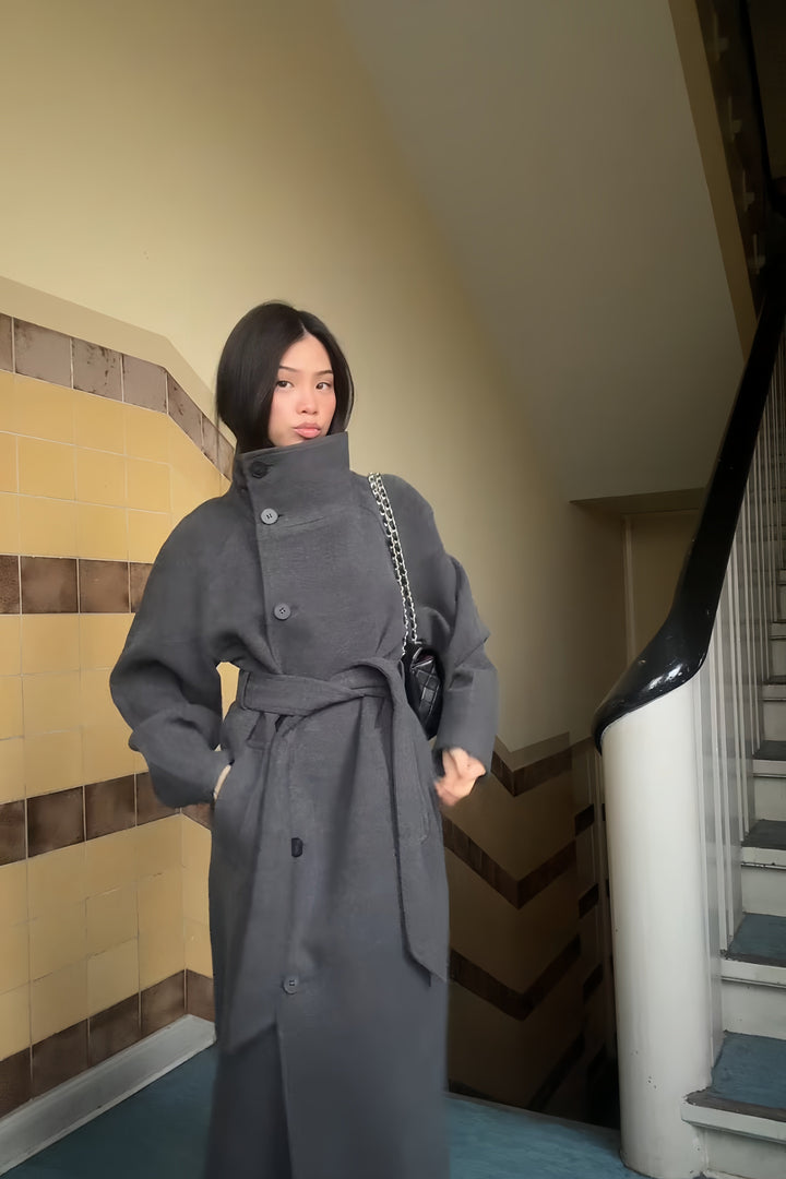 Lyran™ Wrap Coat with Collar