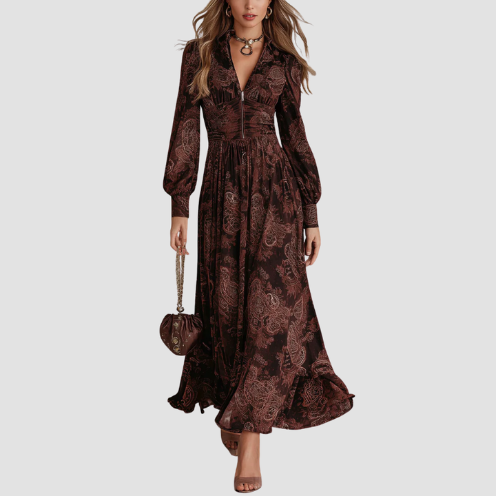 Amvexa™ Paisley Zip Maxi