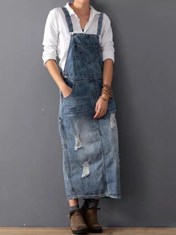 Denira™ Slit Pinafore Dress