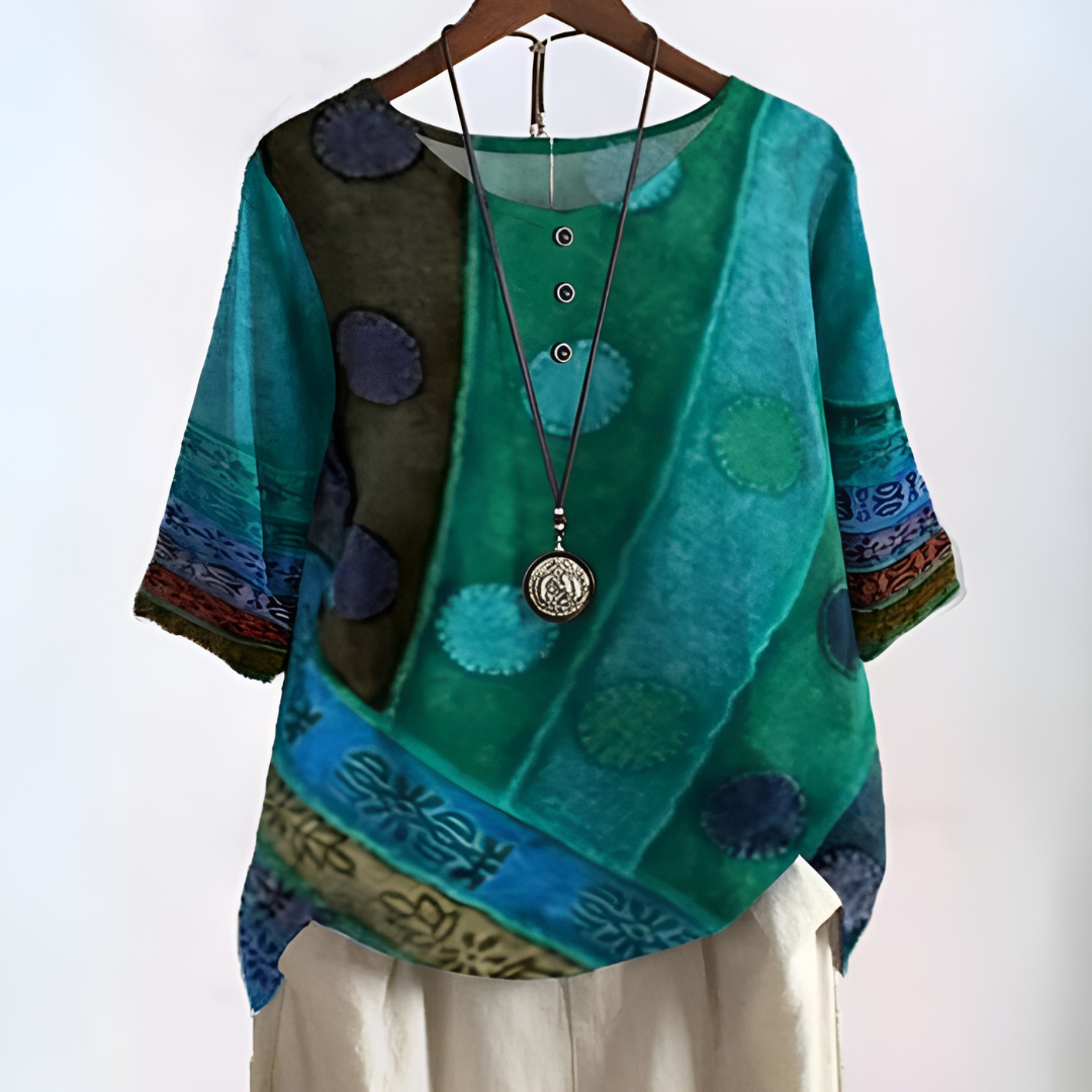 Marvella™ Bohemian V-Neck Shirt
