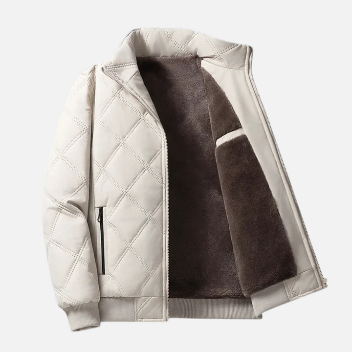Quireth™ quilted jacket with stand-up collar