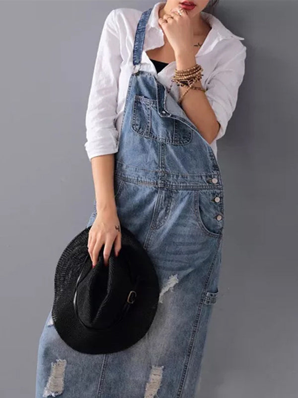 Denira™ Slit Pinafore Dress