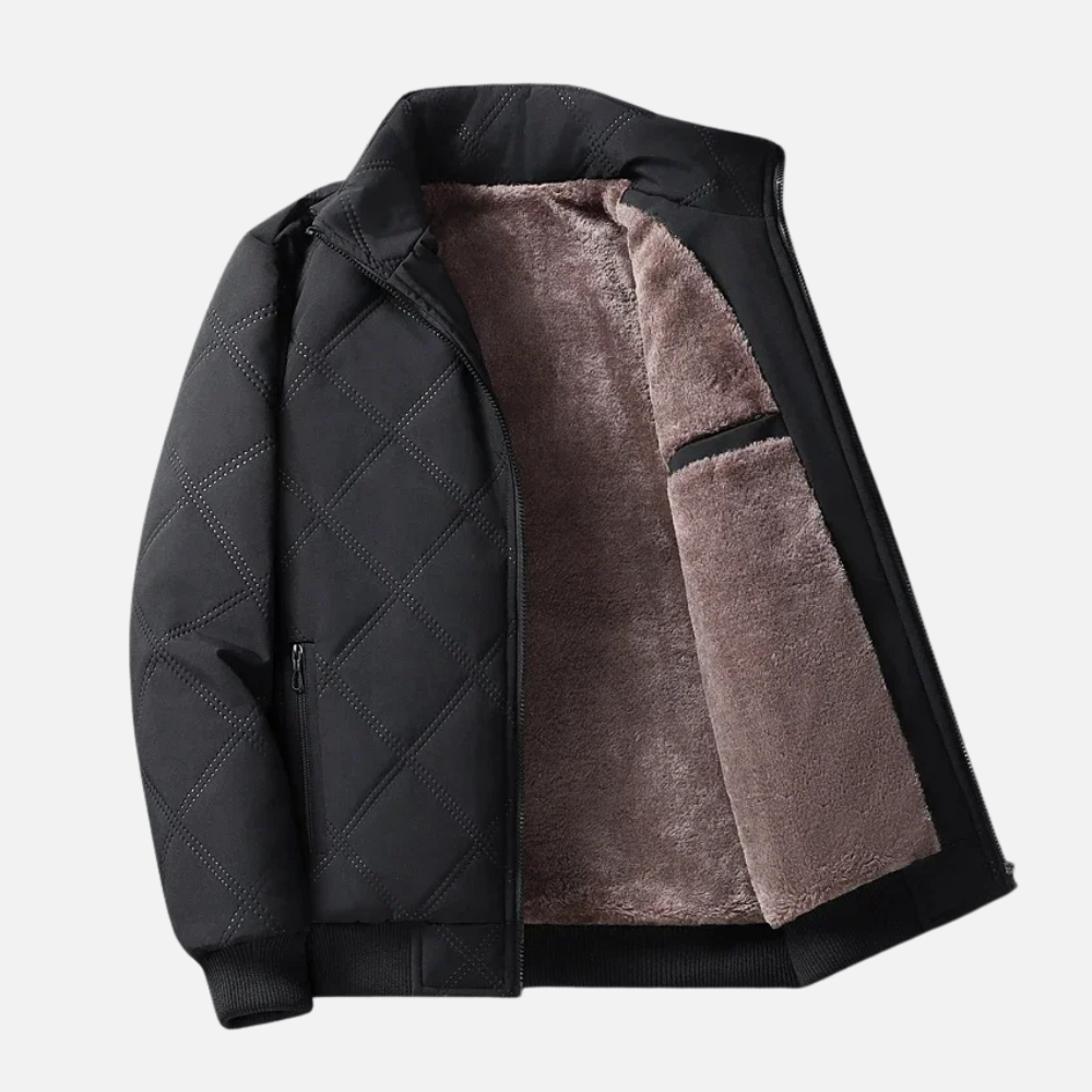 Quireth™ quilted jacket with stand-up collar