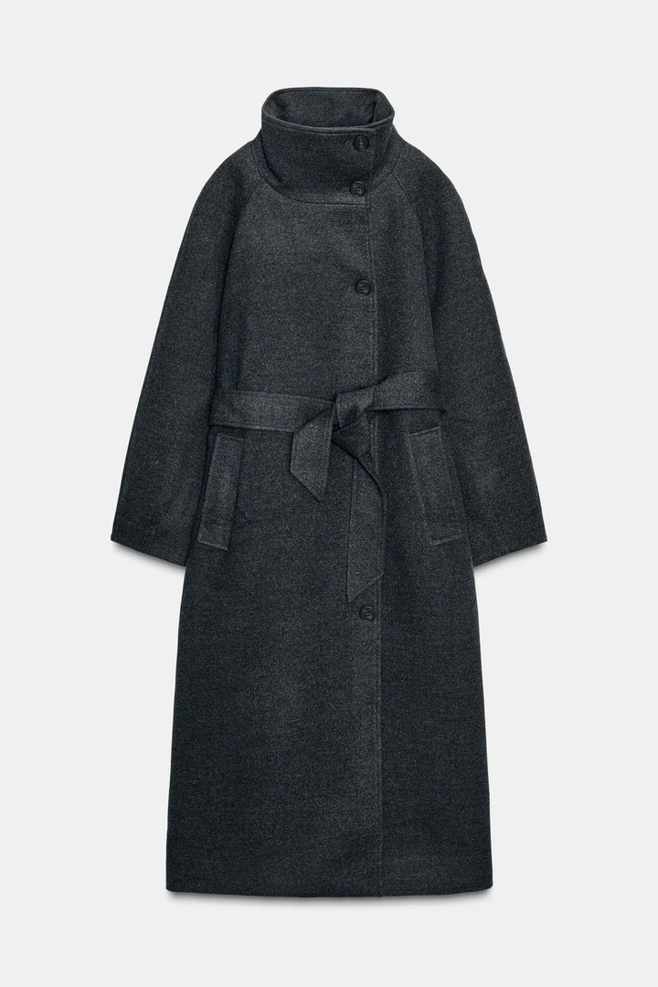 Lyran™ Wrap Coat with Collar