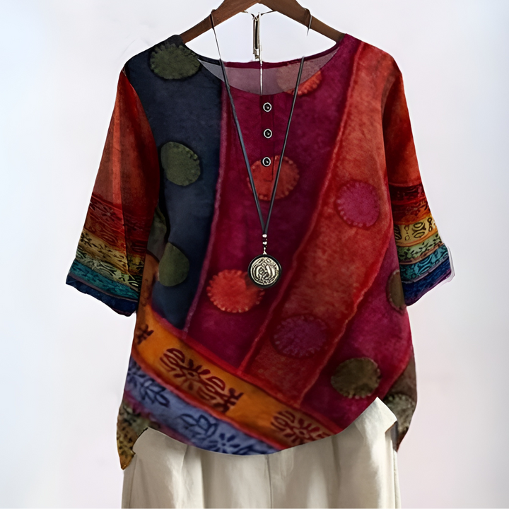 Marvella™ Bohemian V-Neck Shirt