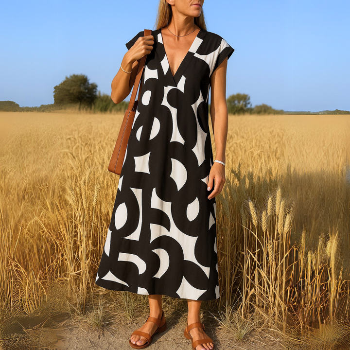 Carixa™ Elegant V-Neck Dress