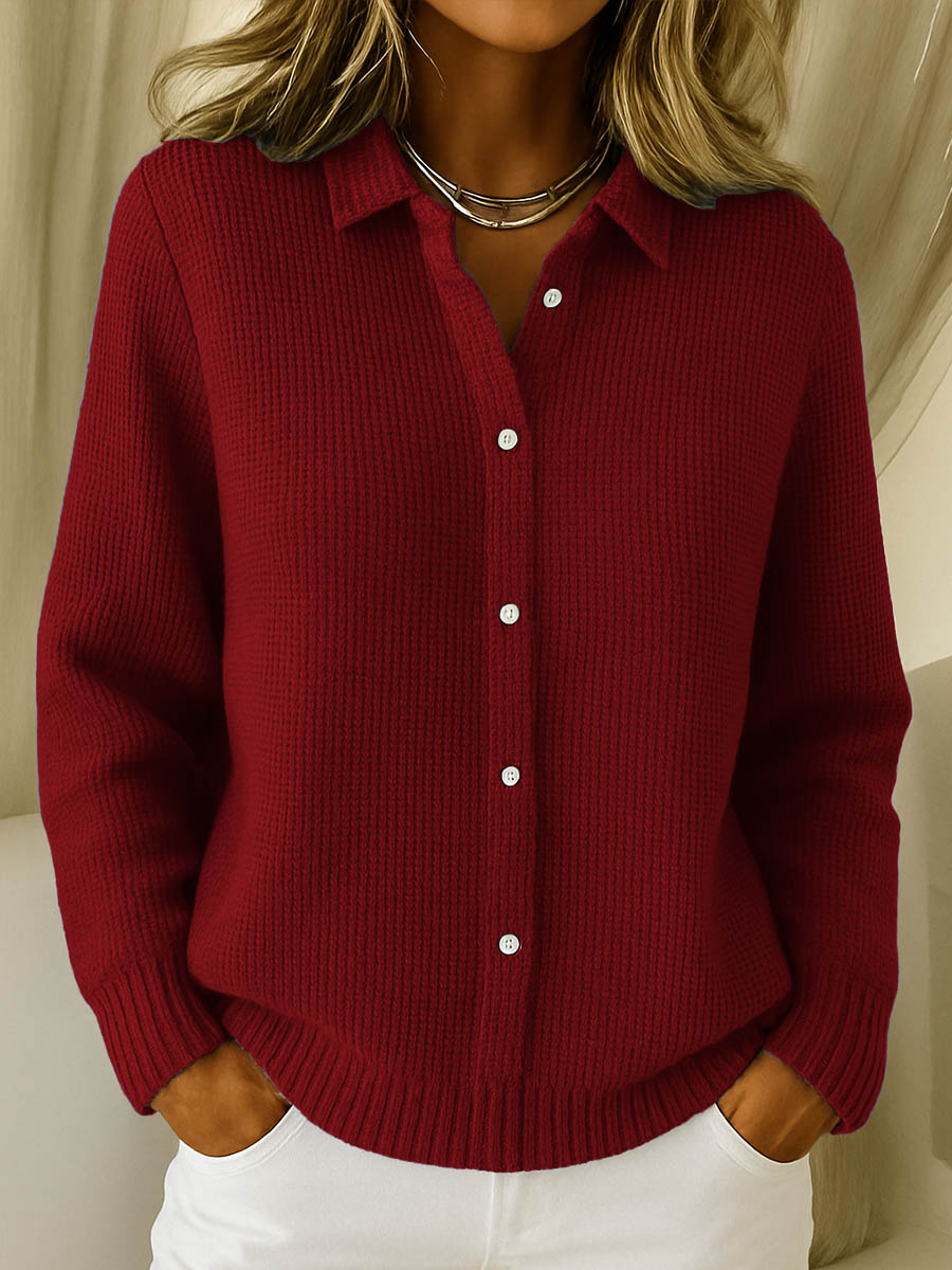 Elryn™ Button Knit Blouse