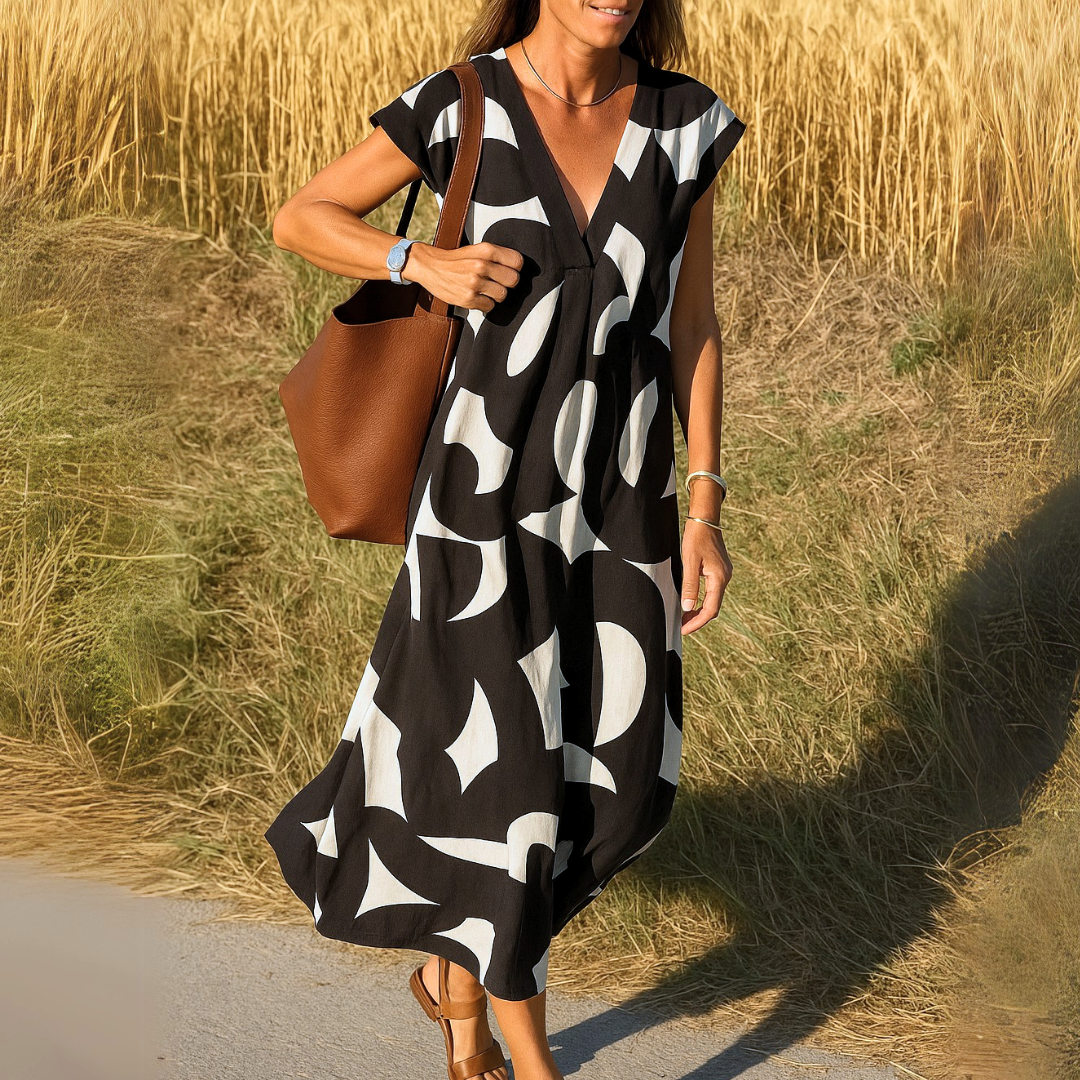 Carixa™ Elegant V-Neck Dress