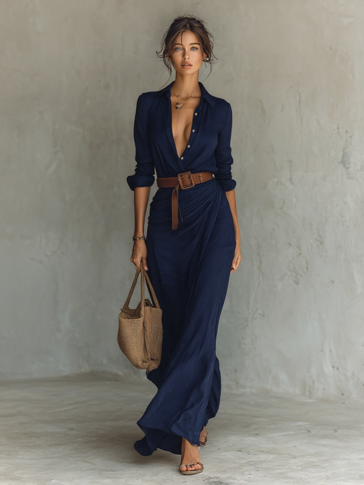 Belora™ Belted Maxi Dress