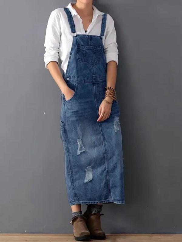 Denira™ Slit Pinafore Dress