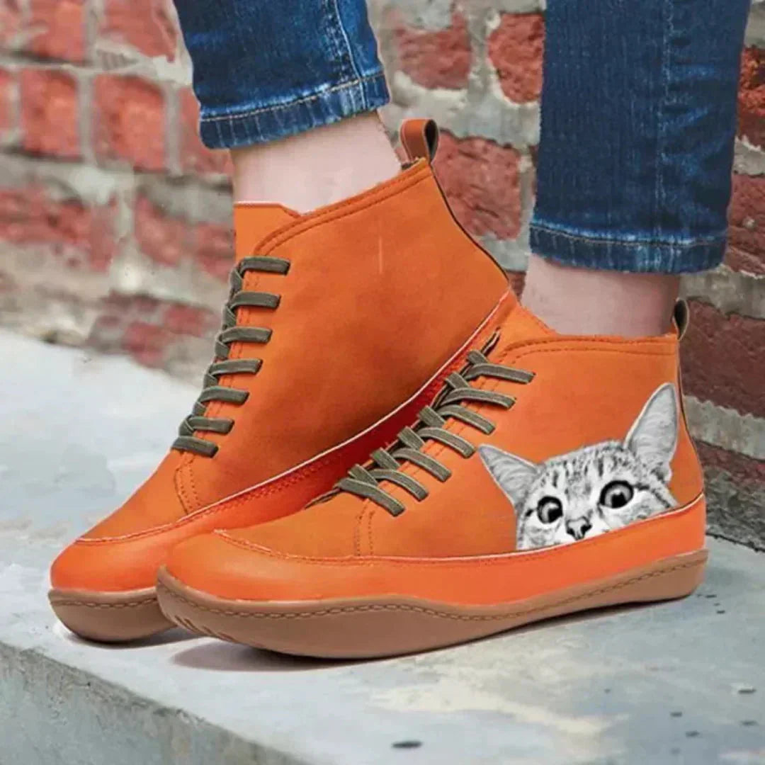 Thavriel™ ankle boots for cat lovers