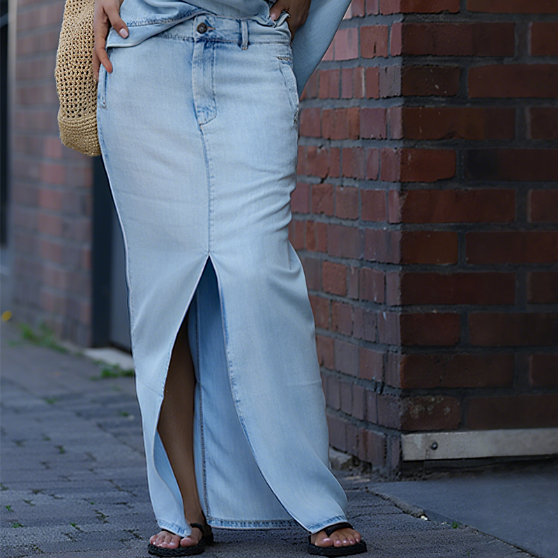 Azura™ shoulder top with maxi skirt