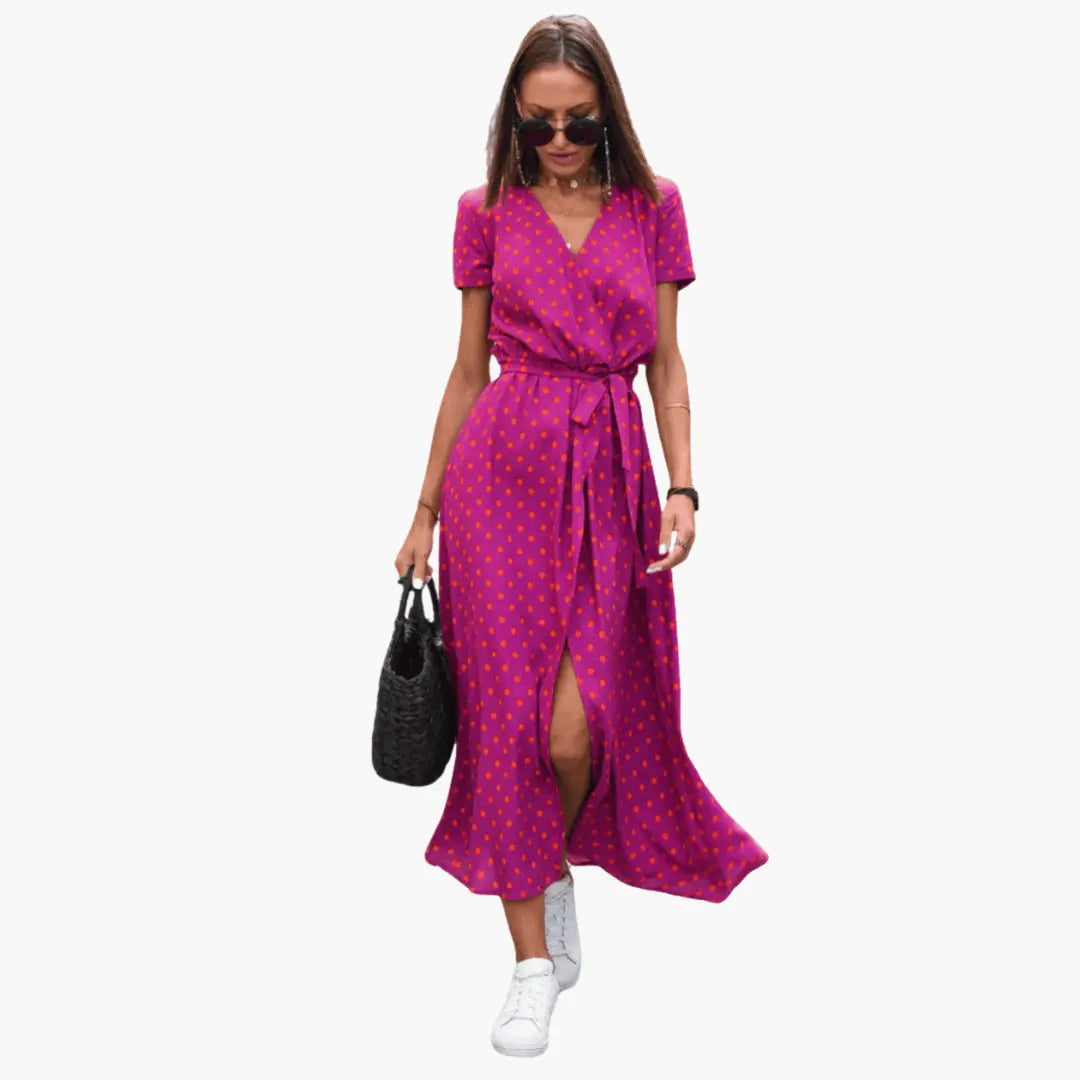 Calista™ Elegant Wrap Dress