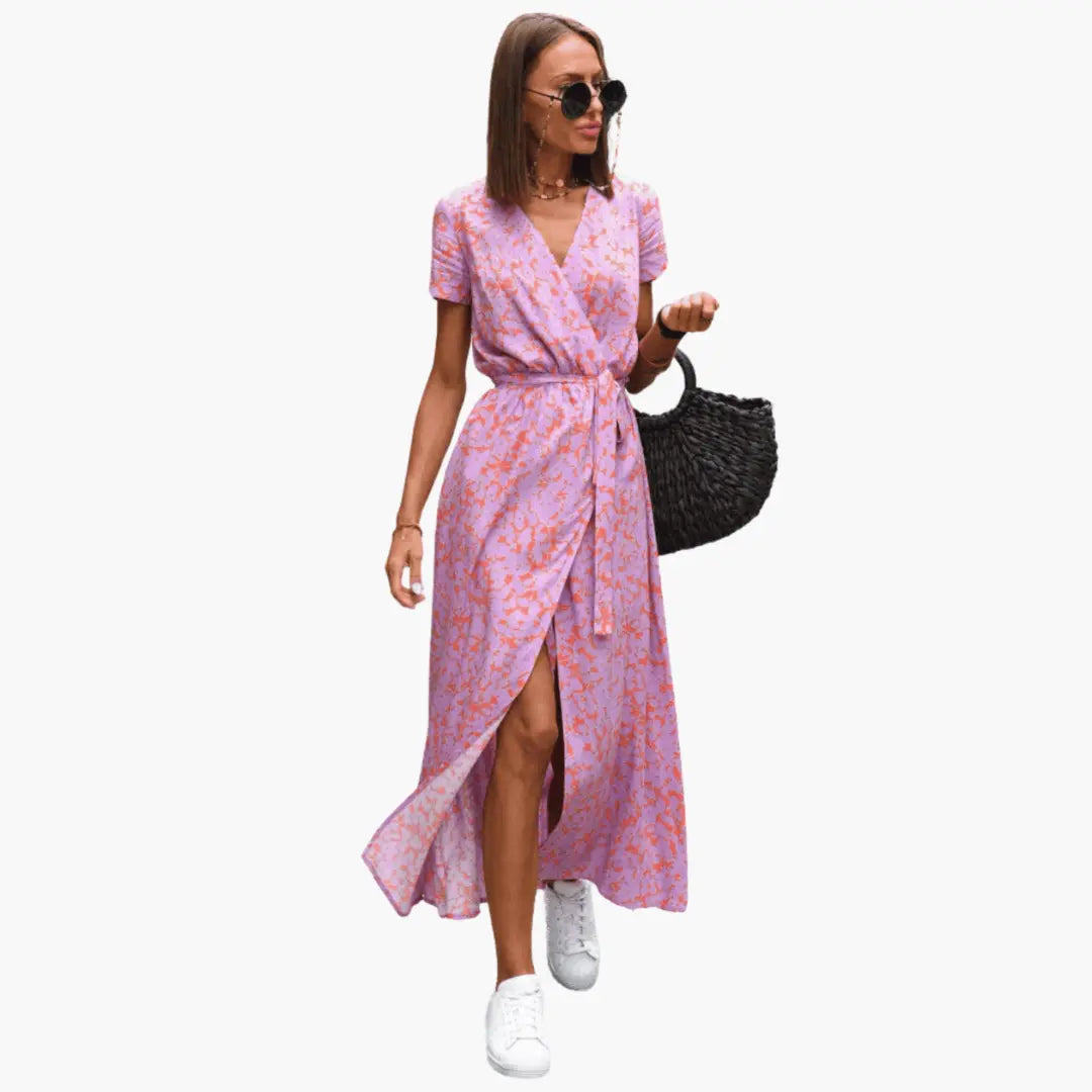 Calista™ Elegant Wrap Dress