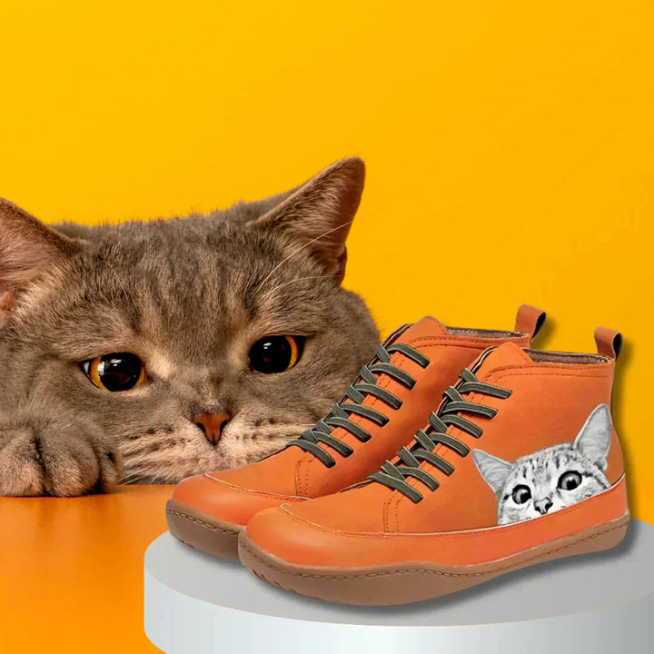 Thavriel™ ankle boots for cat lovers
