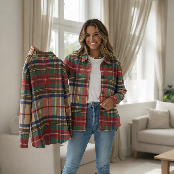 Milra™ Checked Blouse