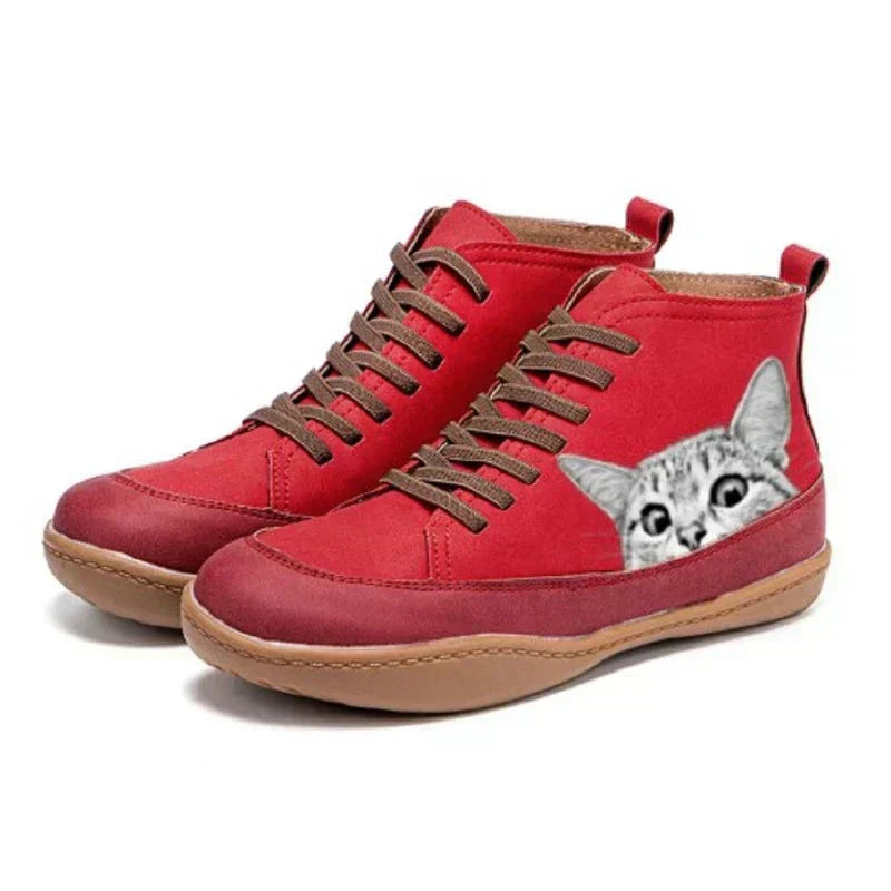 Thavriel™ ankle boots for cat lovers