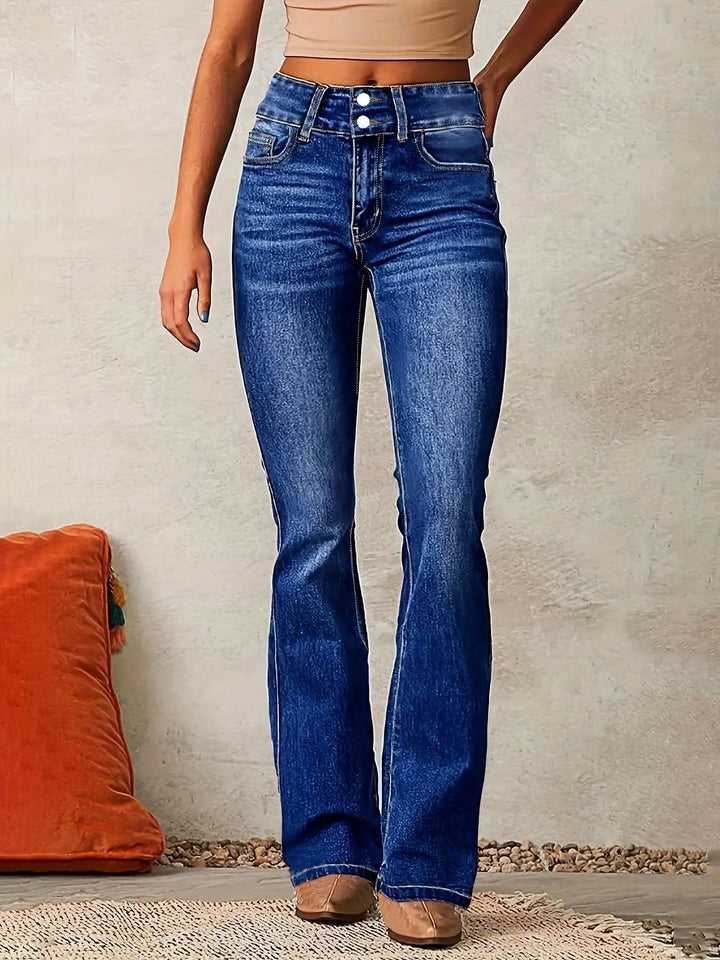 Esra™ High-Waisted Flared Jeans