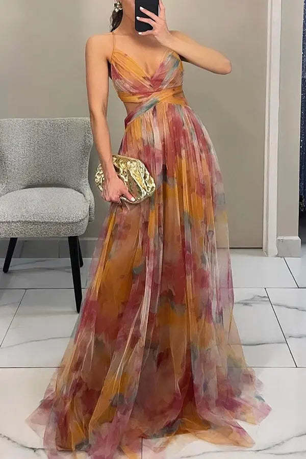 Fenja™ Long Dress with Floral Design