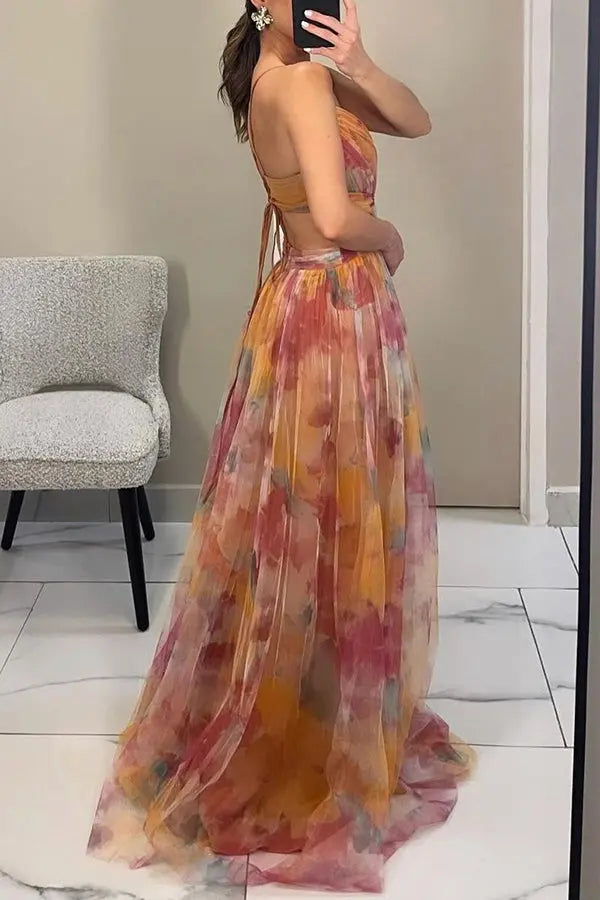 Fenja™ Long Dress with Floral Design