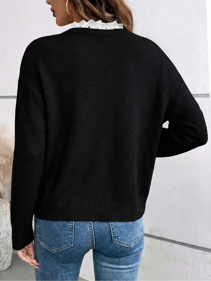Lacira™ Chic Collar Sweater
