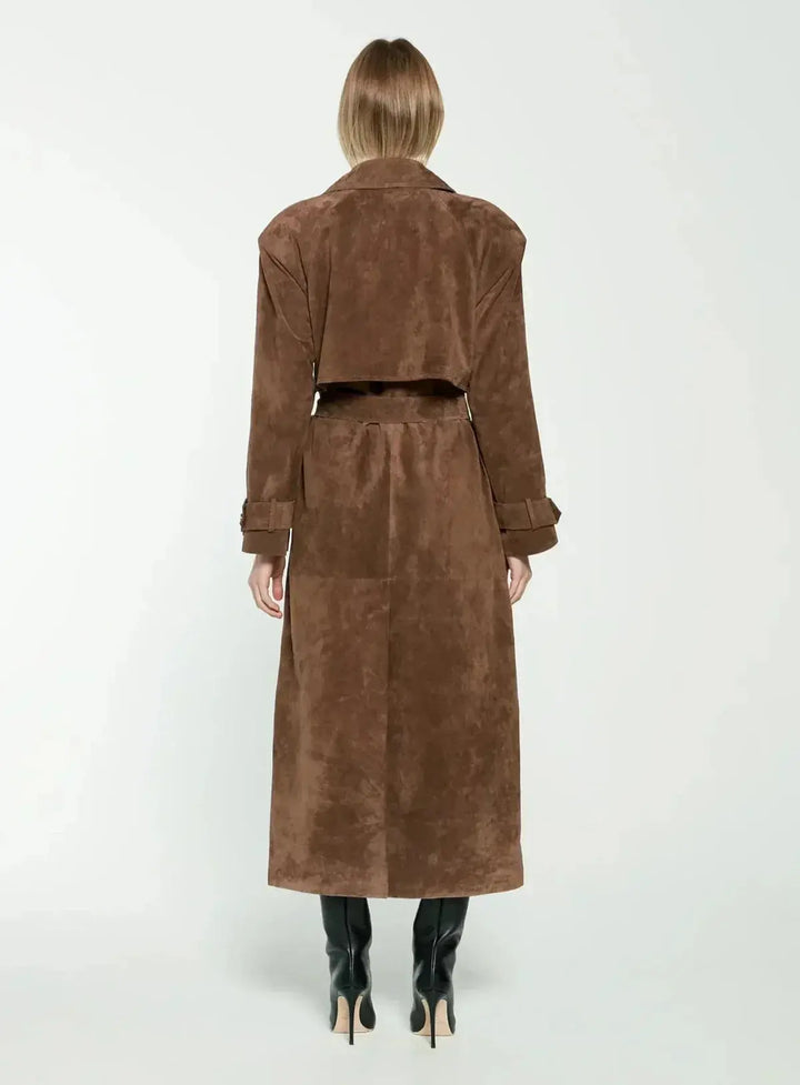 Hellen™ suede coat with style