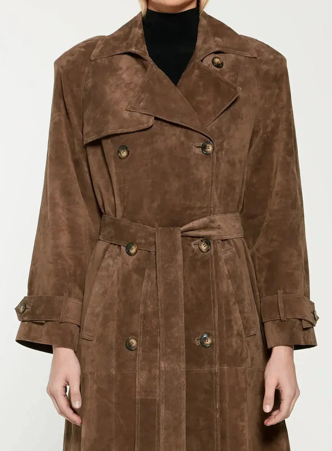 Hellen™ suede coat with style