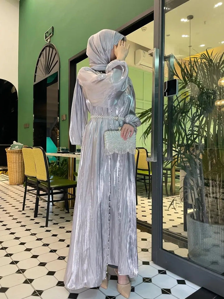 Hidaya™ Luxury Abaya Set with Pearls