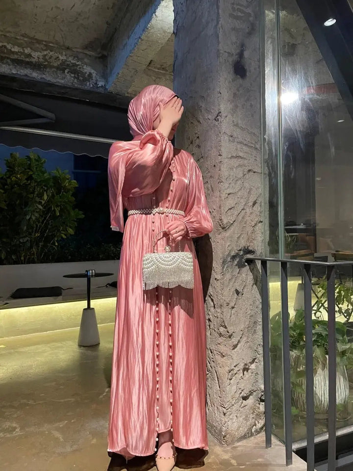 Hidaya™ Luxury Abaya Set with Pearls