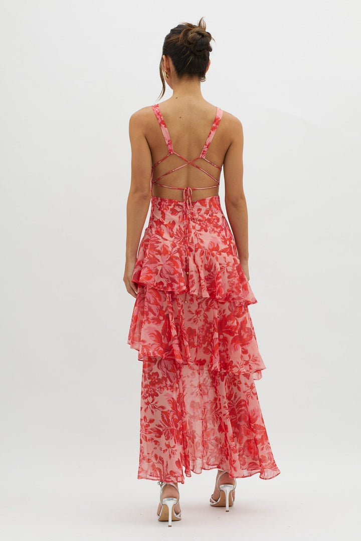 Lenora™ midi dress with floral print