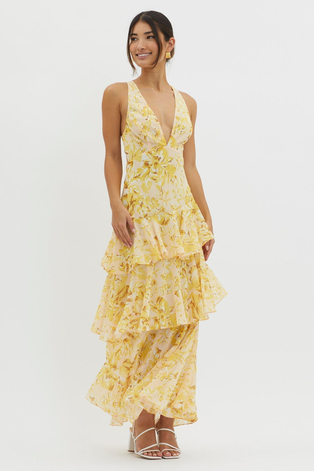 Lenora™ midi dress with floral print