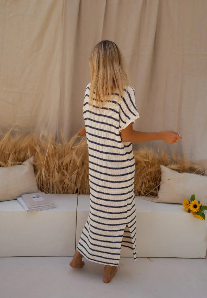Linnea™ Gebreide Jurk met Strepen