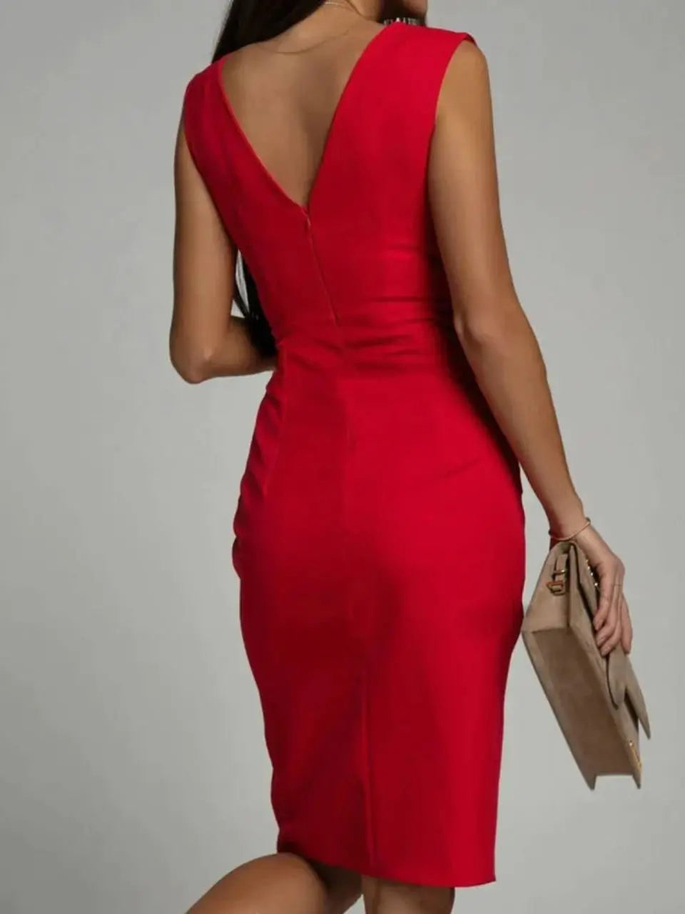 Mirabel™ Feminine Dress with V-Neckline