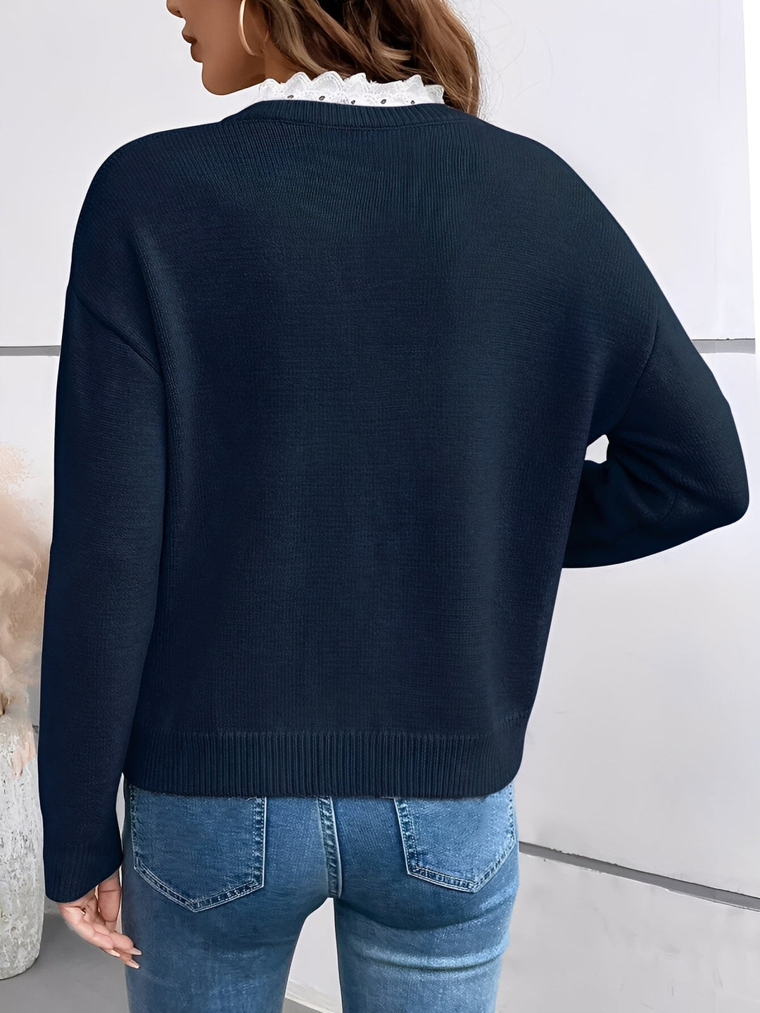 Lacira™ Chic Collar Sweater