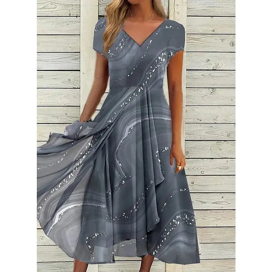 Noelia™ Feminine V-Neck Dress