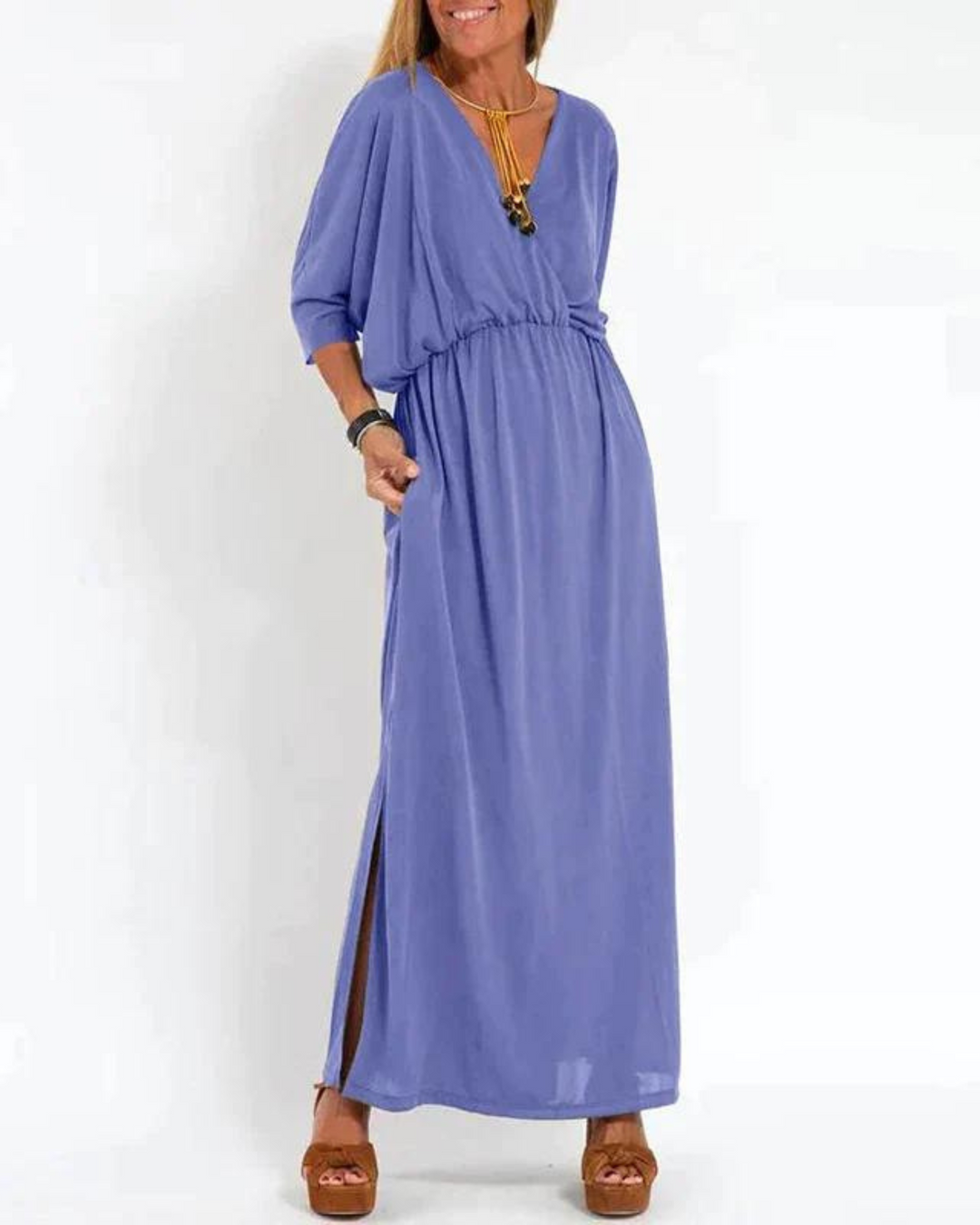 Odina™ Maxi-jurk in vintage-stijl