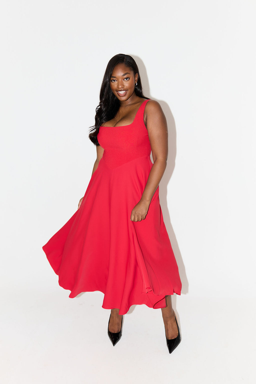 Renée™ Timeless midi dress with flowing cut