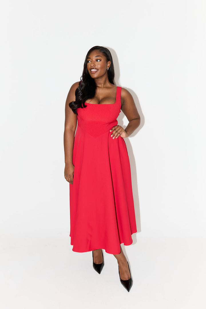 Renée™ Timeless midi dress with flowing cut
