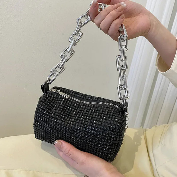 Sarli™ Rhinestone Bucket Bag