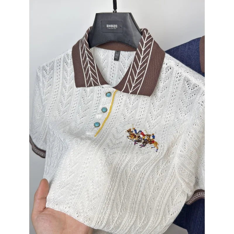 Elarin™ Ribbed Collar Shirt