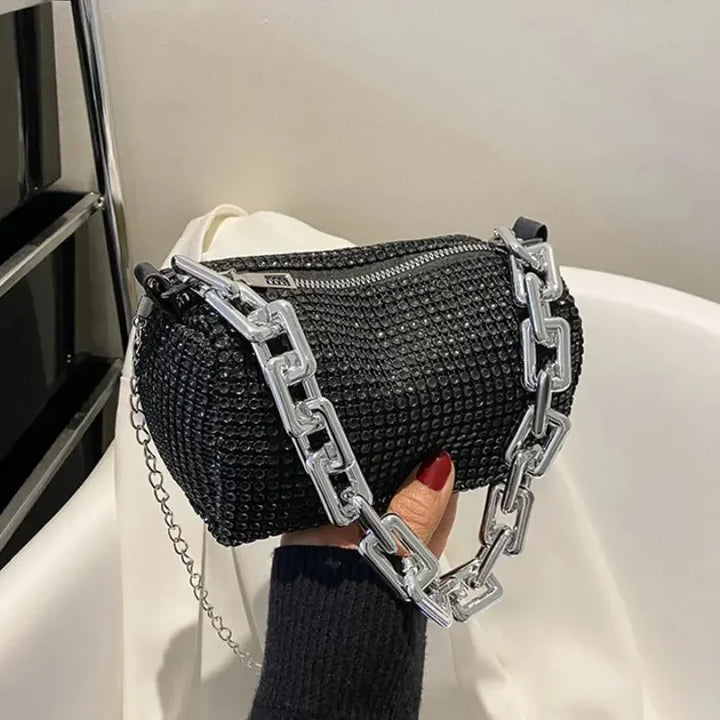Sarli™ Rhinestone Bucket Bag