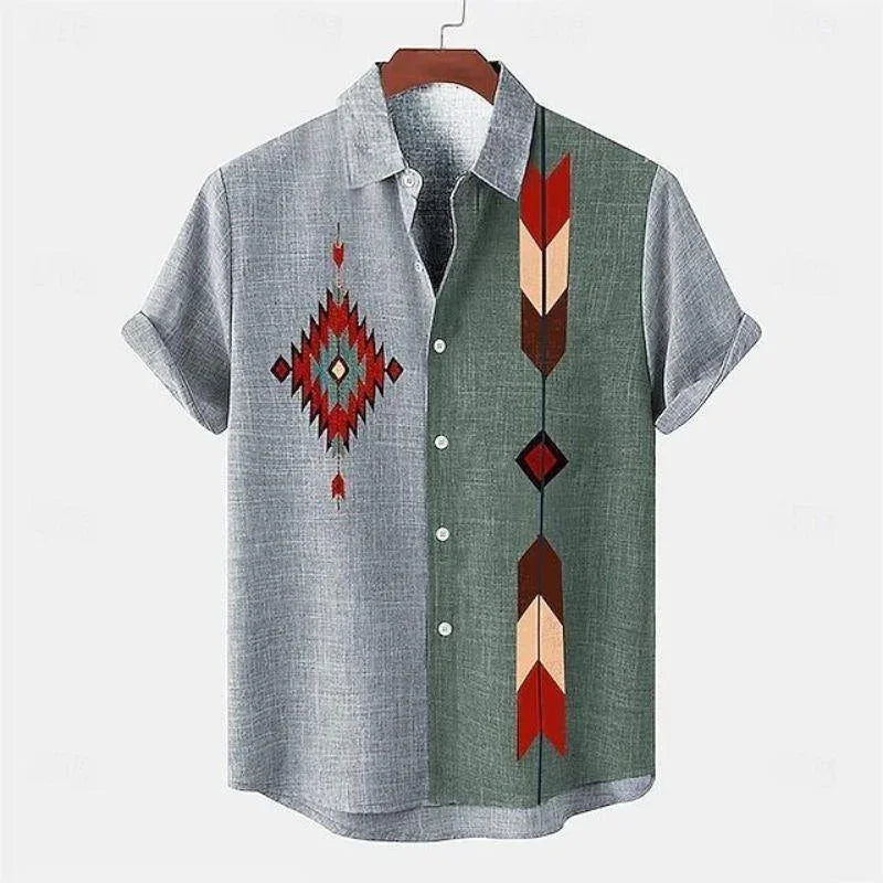 Korvess™ Shirt met tribale print