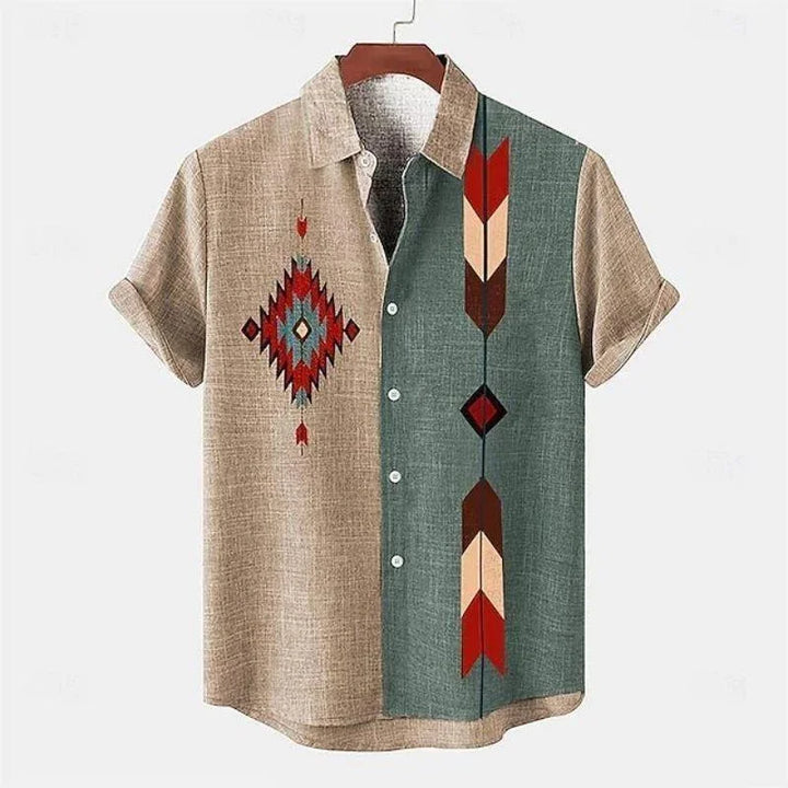 Korvess™ Shirt met tribale print