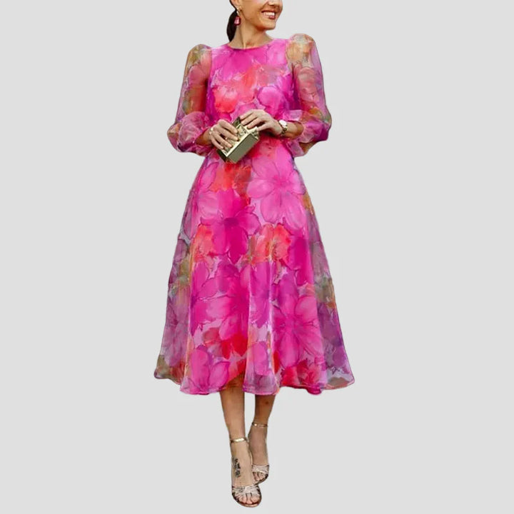 Florixa™ Floral Midi Dress