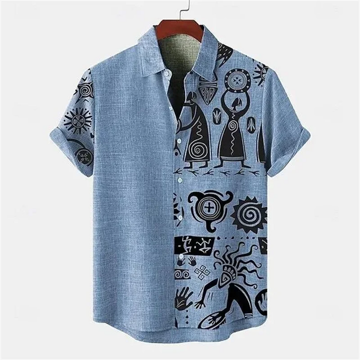 Korvess™ Shirt met tribale print
