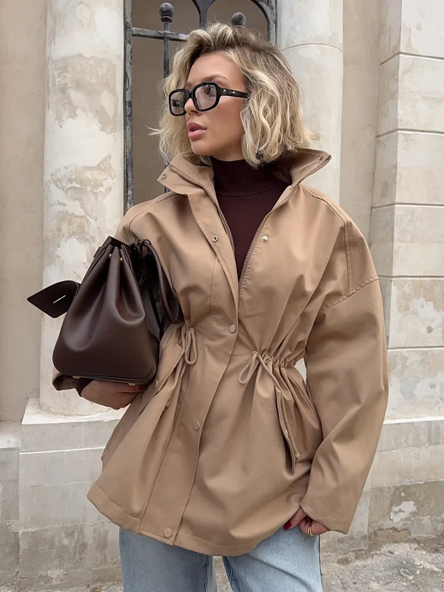 Coryne™ Stand Collar Coat