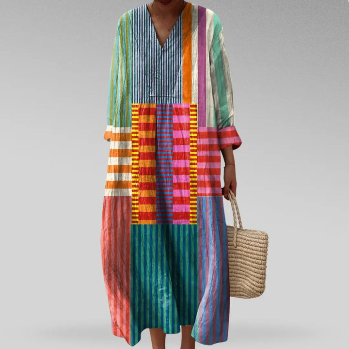 Veraine™ dress with geometric patterns
