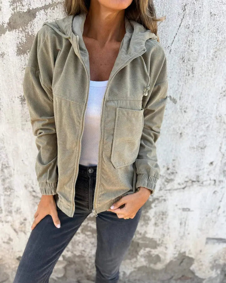 Veralisa™ Cord Fabric Jacket with Style
