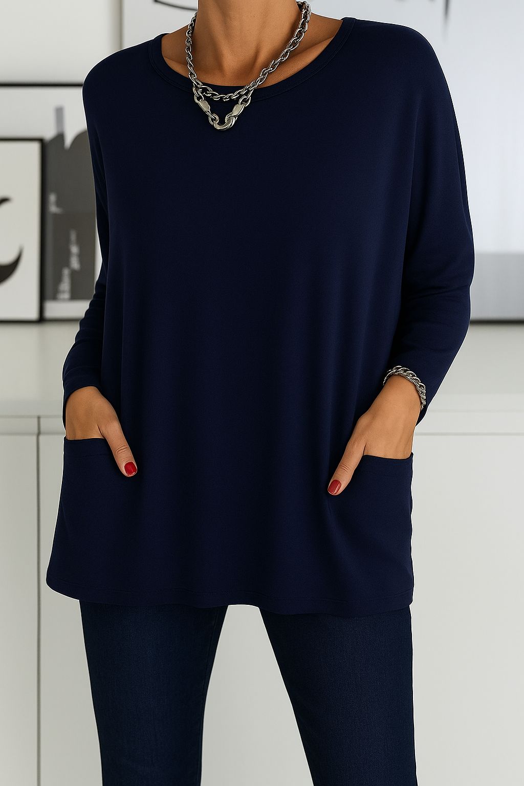 Clavien™ Long Knit Tunic